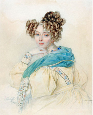 Portrait of Olga Alexandrovna Zherebtsova (1806 - 1880)