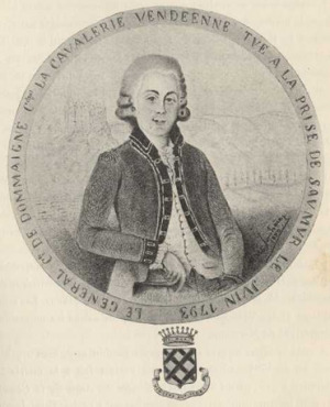 Portrait de Dommaigné de la Roche-Huc (1749 - 1793)
