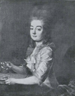 Portrait de Maria Antonia von und zu Liechtenstein (1749 - 1813)