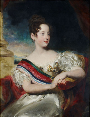 Portrait de Marie II de Portugal (1819 - 1853)