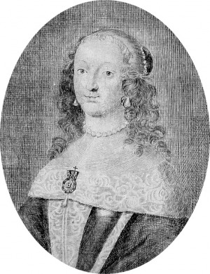 Portrait de Hedwig von Pfalz-Sulzbach (1650 - 1681)