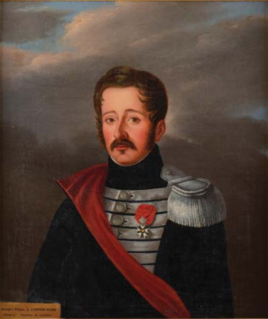 Portrait de Gonzague de Carrion d'Espagne de Nisas (1795 - 1831)
