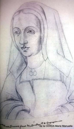 Portrait de María Manuel de La Cerda