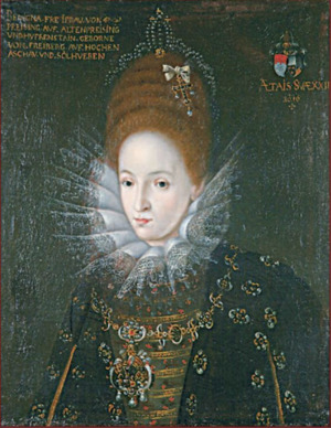 Portrait de Eva Benigna von Freyberg (1584 - 1620)