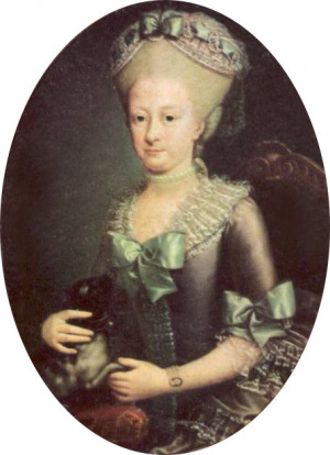 Portrait de Maria Carolina di Savoia (1764 - 1782)