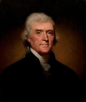 Portrait de Thomas Jefferson (1743 - 1826)