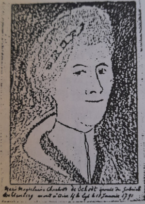 Portrait de Marie Madeleine Charlotte de Schodt (1722 - 1791)