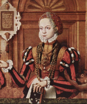 Portrait de Walpurgis von Rietberg (1556 - 1586)