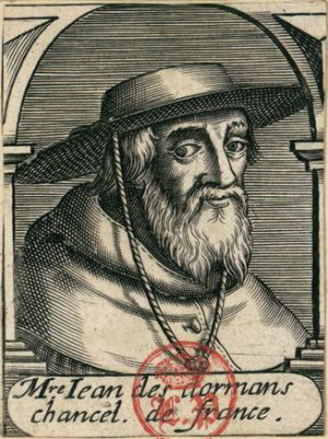 Portrait de Jean de Dormans ( - 1373)