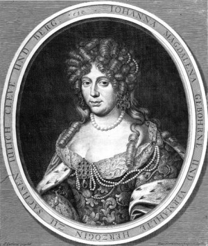 Portrait de Johanna Magdalena von Sachsen-Altenburg (1656 - 1686)