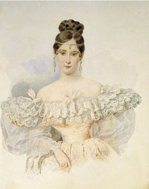 Portrait de Наталья Николаевна Гончарова (1812 - 1863)