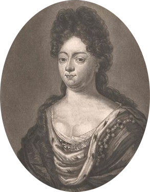 Portrait de Amélie de Courlande (1653 - 1711)
