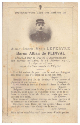 Portrait de Alban Lefebvre de Plinval (1887 - 1911)