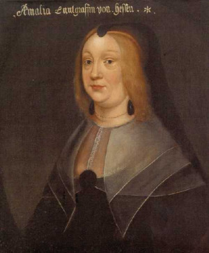 Portrait de Amalia von Hanau-Münzenberg (1602 - 1651)