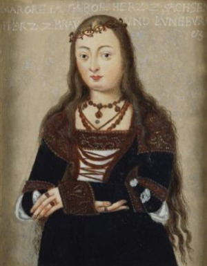 Portrait de Margareta von Sachsen (1469 - 1528)