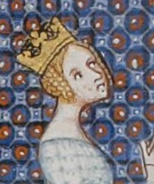 Portrait de Adèle de Champagne (1140 - 1206)