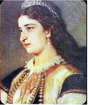 Portrait de Darinka Kvekić (1836 - 1892)