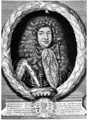 Portrait of Bernhard von Sachsen (1638 - 1678)