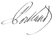 Signature de William Cavendish-Bentinck (1738 - 1809)