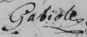 Signature de Catherine de Gabiole