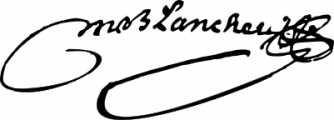 Signature de Michel Blanchet (1633 - 1705)