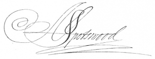 Signature de Alexander Spotswood (1676 - 1740)