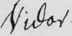 Signature de Jean Louis Philippe Vidor (1785 - 1873)