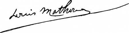 Signature de Louis Mathorel (1880 - 1961)