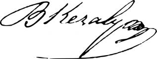 Signature de Baptiste Lalau Keraly (1802 - 1888)