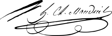 Signature of Hippolyte Clément de Mauduit du Plessix (1752 - 1799)