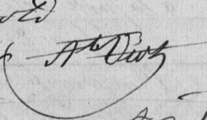 Signature of Augustin Viot (1800 - 1882)