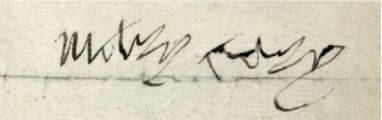 Signature de Lady Mary (1499 - 1543)
