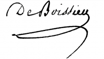 Signature de Jean Joseph de Boissieu (1755 - 1846)