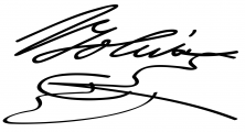 Signature de Simón Bolívar (1783 - 1830)