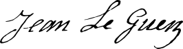 Signature de Jean Le Guen (1739 - 1819)