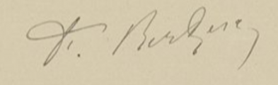 Signature de Fernand Bertera-Wappers (1847 - 1926)
