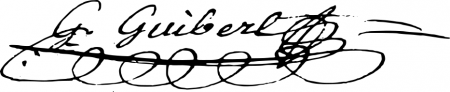 Signature de Géraud Guibert (ca 1763 - 1826)