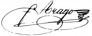Signature de François Arago (1786 - 1853)