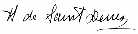 Signature de Hélène de Saint-Denis (1887 - 1970)