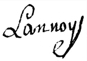 Signature of Le Beau Lannoy (1731 - 1822)