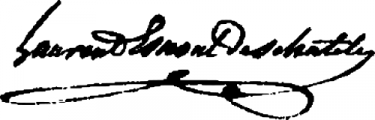 Signature de Laurent Esnoul Deschateles (1749 - 1829)