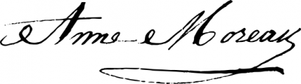 Signature de Anne Moreau (1800 - 1874)