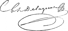 Signature de Charles Delagrave (1842 - 1934)