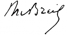 Signature de Théophile Viollet du Breil (1823 - 1895)