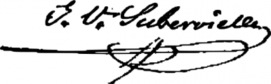 Signature de Justin-Victor Subervielle (1798 - 1862)