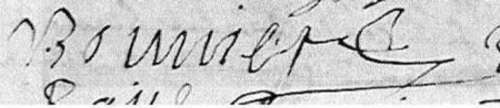 Signature de Bernard Bouvier (1687 - )