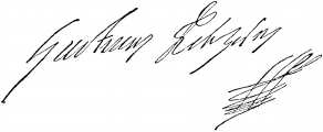 Signature de Gustav II Adolf de Suède (1594 - 1632)