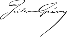 Signature of Jules Grévy (1807 - 1891)