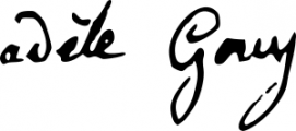 Signature of Adèle Gouy (1784 - 1840)