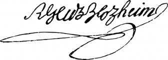 Signature de Robert Glutz von Blotzheim (1786 - 1818)